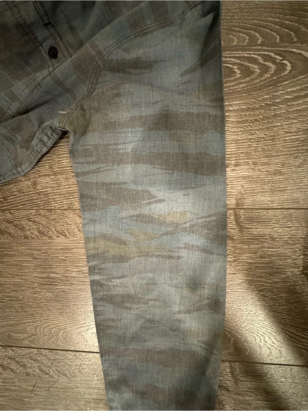 Levi's Gray Blue Casual Button-Down Shirt
